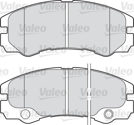 Valeo 598460 - Əyləc altlığı dəsti, əyləc diski furqanavto.az