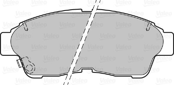 Valeo 670551 - Əyləc altlığı dəsti, əyləc diski furqanavto.az