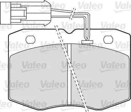 Valeo 598586 - Əyləc altlığı dəsti, əyləc diski furqanavto.az