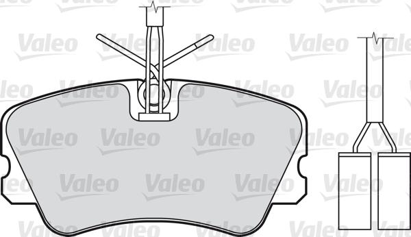 Valeo 598289 - Əyləc altlığı dəsti, əyləc diski furqanavto.az