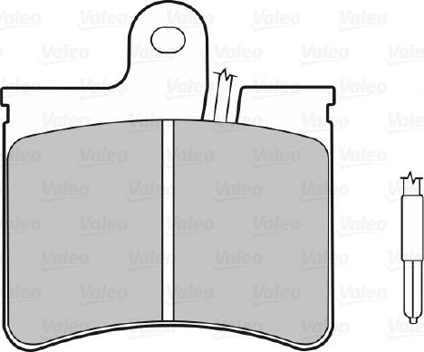 Valeo 598149 - Əyləc altlığı dəsti, əyləc diski furqanavto.az