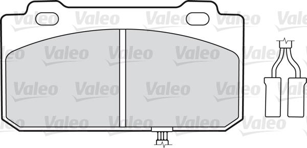 Valeo 598130 - Əyləc altlığı dəsti, əyləc diski furqanavto.az