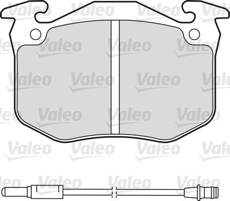 Valeo 598175 - Əyləc altlığı dəsti, əyləc diski furqanavto.az