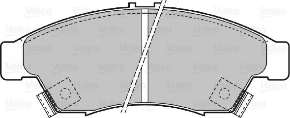 Valeo 598848 - Əyləc altlığı dəsti, əyləc diski furqanavto.az