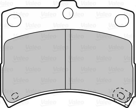 Valeo 598883 - Əyləc altlığı dəsti, əyləc diski furqanavto.az