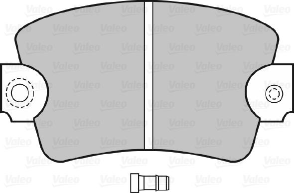 Valeo 598366 - Əyləc altlığı dəsti, əyləc diski furqanavto.az