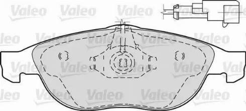 Valeo 598297 - Əyləc altlığı dəsti, əyləc diski furqanavto.az