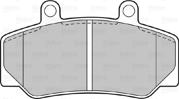 Valeo 598257 - Əyləc altlığı dəsti, əyləc diski furqanavto.az