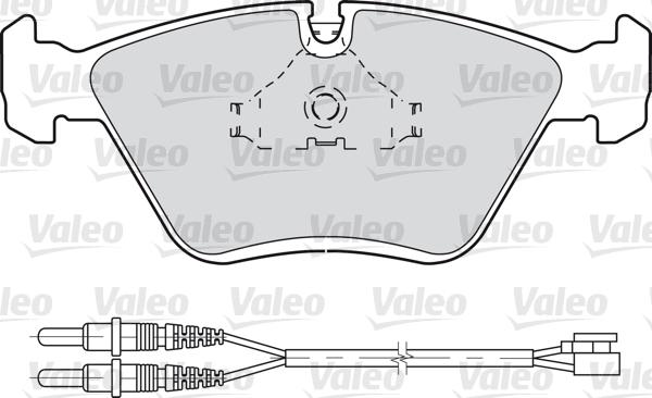 Valeo 598281 - Əyləc altlığı dəsti, əyləc diski furqanavto.az