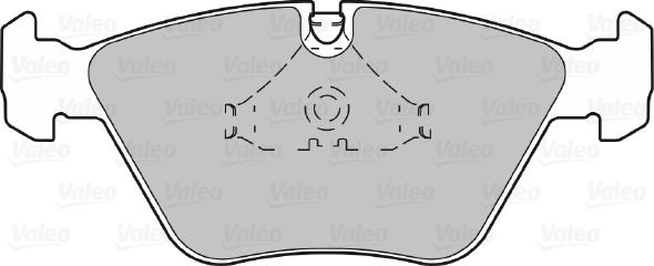 Valeo 598231 - Əyləc altlığı dəsti, əyləc diski furqanavto.az