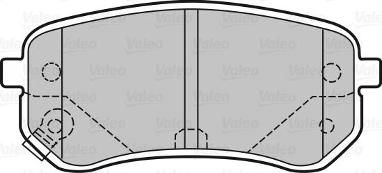 Valeo 598706 - Əyləc altlığı dəsti, əyləc diski furqanavto.az