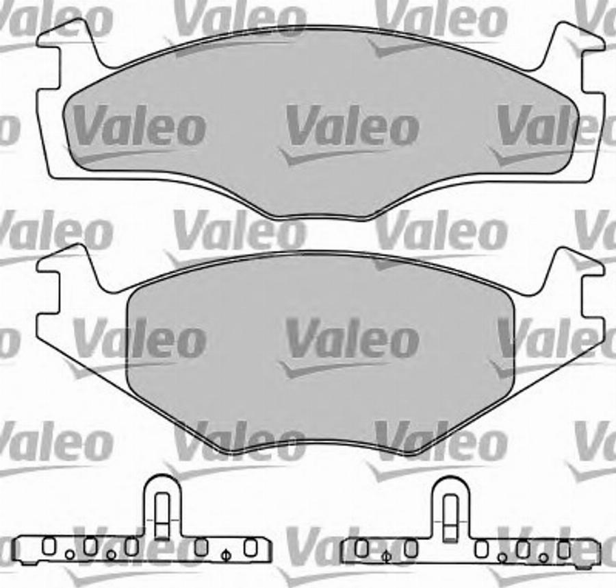 Valeo 597044 - Əyləc altlığı dəsti, əyləc diski furqanavto.az