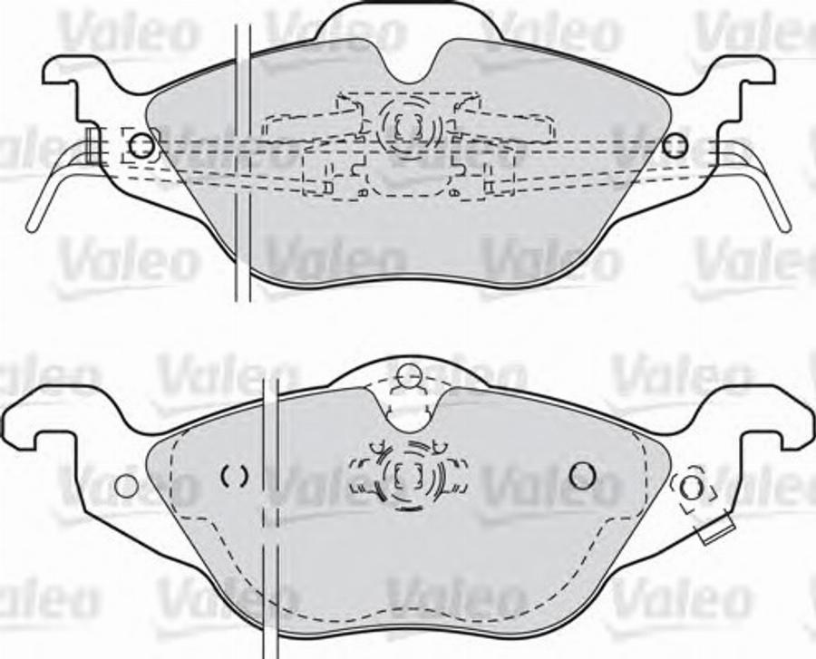 Valeo 540941 - Əyləc altlığı dəsti, əyləc diski furqanavto.az