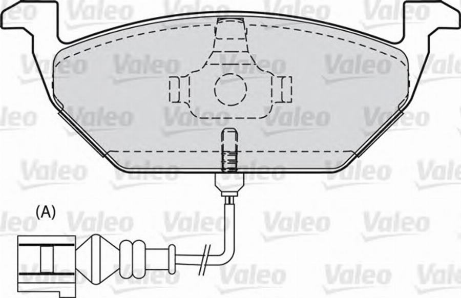 Valeo 540973 - Əyləc altlığı dəsti, əyləc diski furqanavto.az