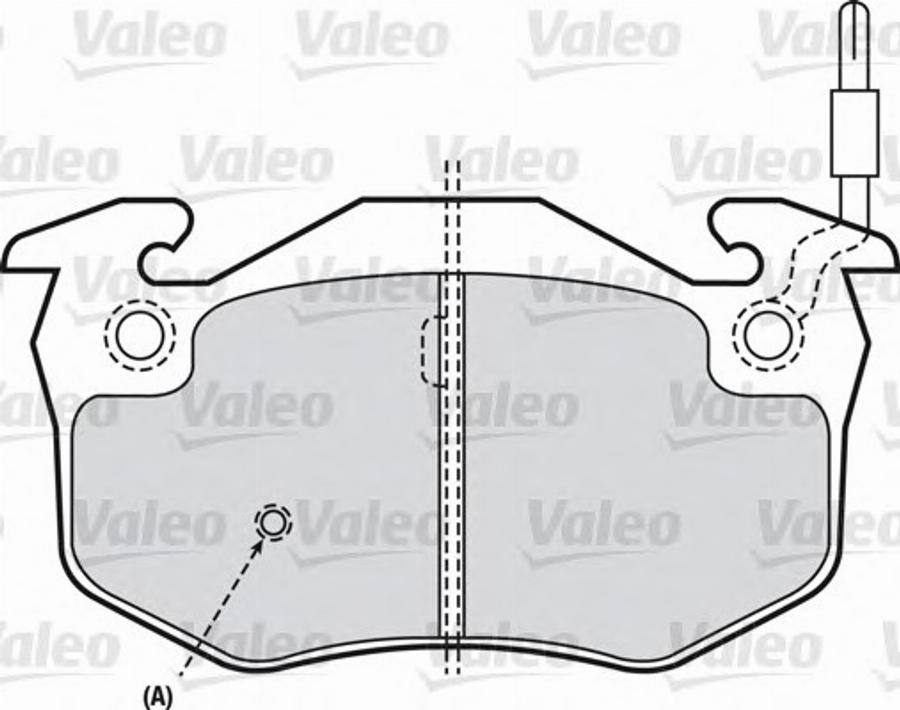 Valeo 540 420 - Əyləc altlığı dəsti, əyləc diski furqanavto.az