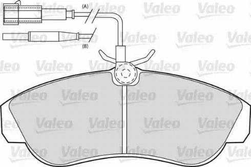 Valeo 540547 - Əyləc altlığı dəsti, əyləc diski furqanavto.az