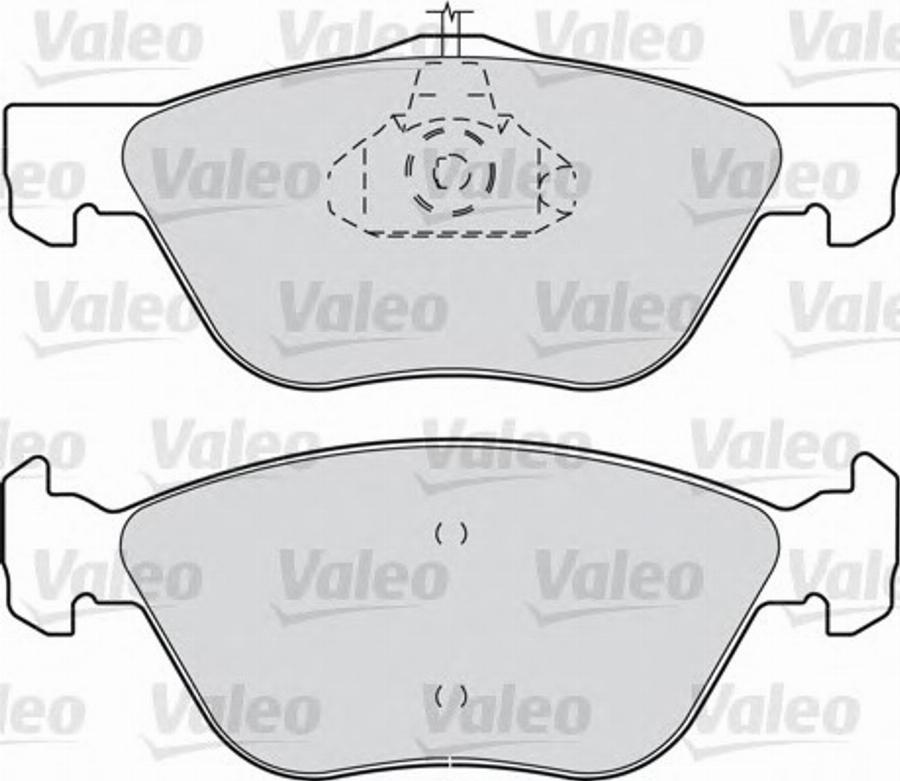 Valeo 540889 - Əyləc altlığı dəsti, əyləc diski furqanavto.az