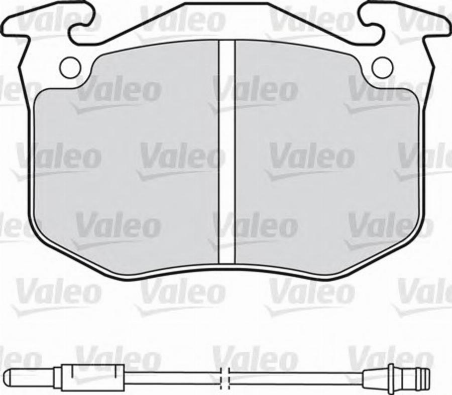 Valeo 540307 - Əyləc altlığı dəsti, əyləc diski furqanavto.az