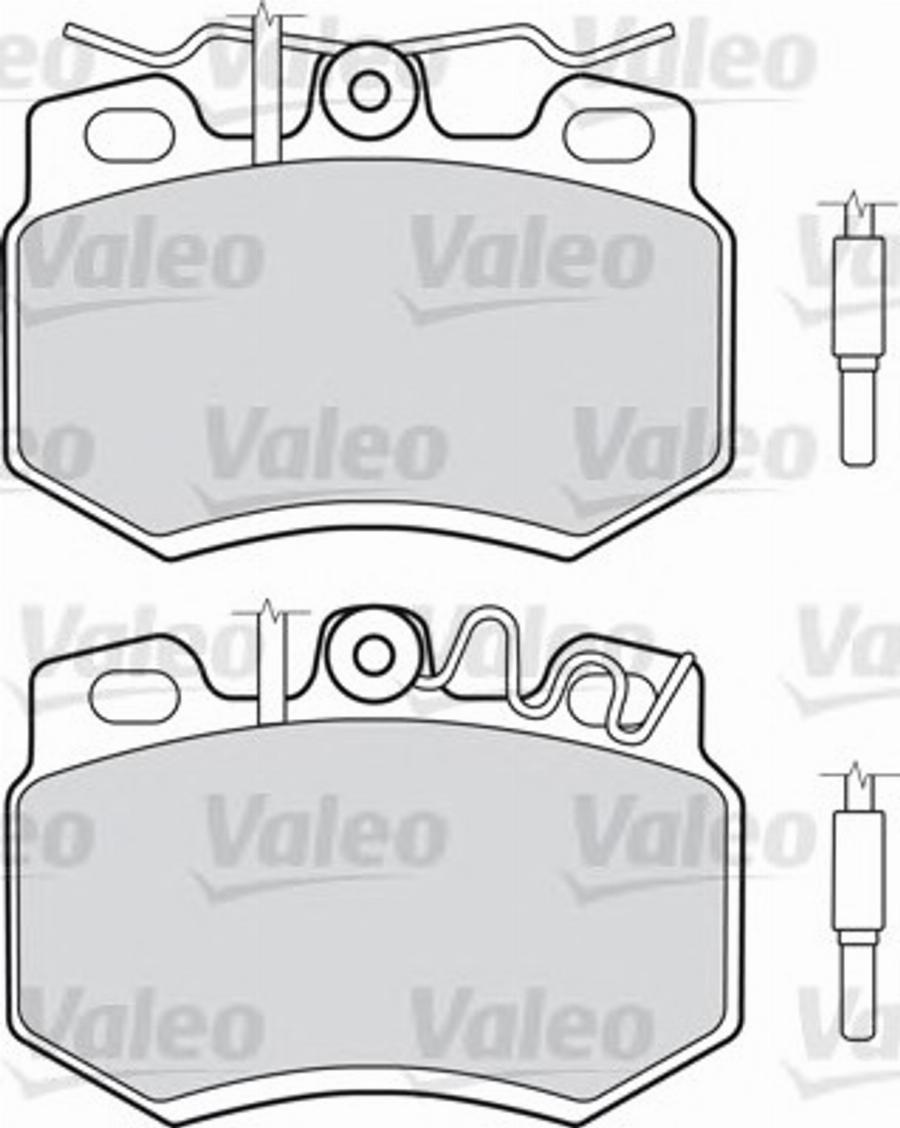 Valeo 540314 - Əyləc altlığı dəsti, əyləc diski furqanavto.az