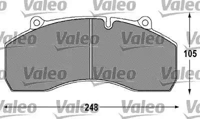 Valeo 541695 - Əyləc altlığı dəsti, əyləc diski furqanavto.az