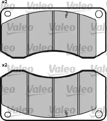 Valeo 541647 - Əyləc altlığı dəsti, əyləc diski furqanavto.az