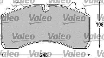 Valeo 541682 - Əyləc altlığı dəsti, əyləc diski furqanavto.az