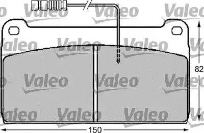 Valeo 541710 - Əyləc altlığı dəsti, əyləc diski furqanavto.az