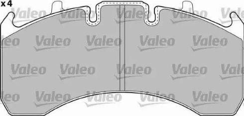 Valeo 541725 - Əyləc altlığı dəsti, əyləc diski furqanavto.az