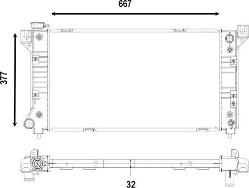 Valeo 555849 - Radiator, mühərrikin soyudulması furqanavto.az