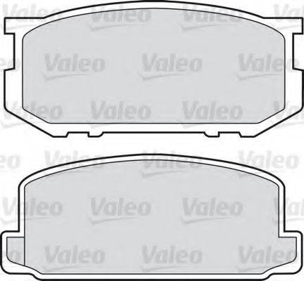 Valeo 551664 - Əyləc altlığı dəsti, əyləc diski furqanavto.az