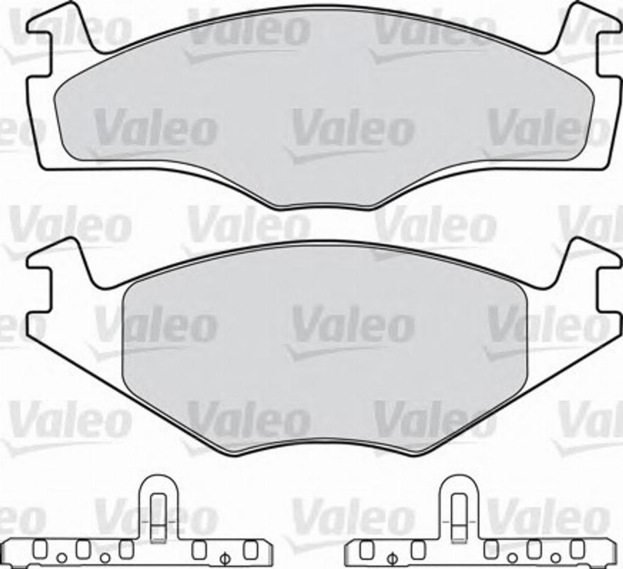 Valeo 551 027 - Əyləc altlığı dəsti, əyləc diski furqanavto.az