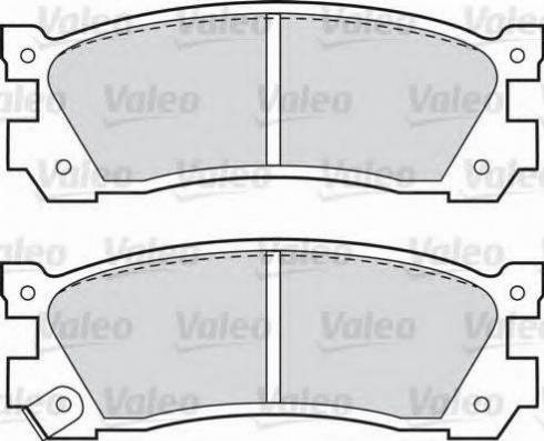 Valeo 551729 - Əyləc altlığı dəsti, əyləc diski furqanavto.az