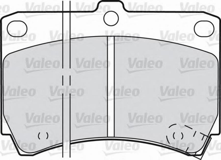 Valeo 551773 - Əyləc altlığı dəsti, əyləc diski furqanavto.az