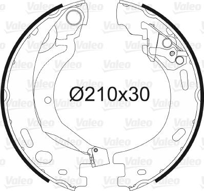 Valeo 564199 - Əyləc başlığı dəsti, dayanacaq əyləci www.furqanavto.az