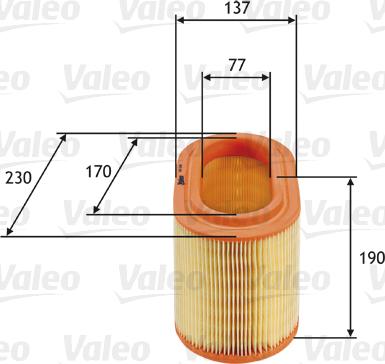 Valeo 585690 - Hava filtri furqanavto.az