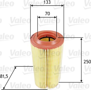 Valeo 585649 - Hava filtri furqanavto.az