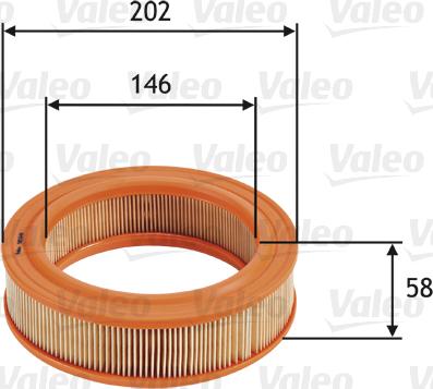 Valeo 585644 - Hava filtri furqanavto.az