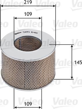 Valeo 585646 - Hava filtri furqanavto.az