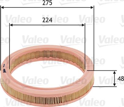 Valeo 585657 - Hava filtri furqanavto.az