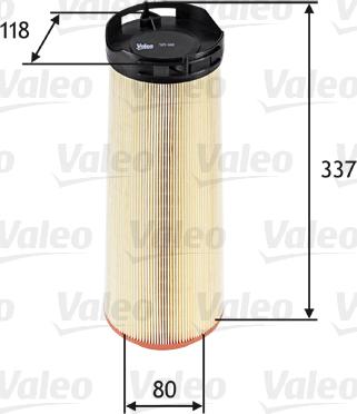 Valeo 585668 - Hava filtri furqanavto.az