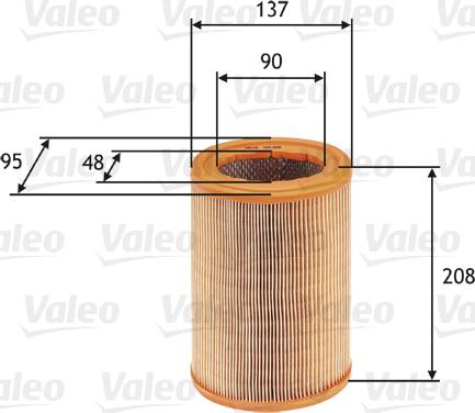 Valeo 585608 - Hava filtri furqanavto.az