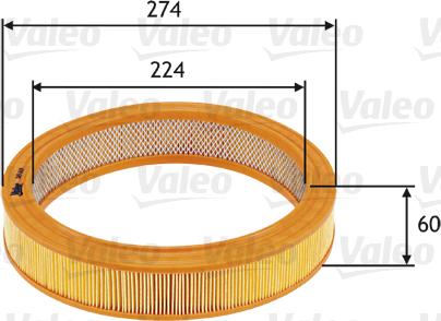 Valeo 585619 - Hava filtri furqanavto.az