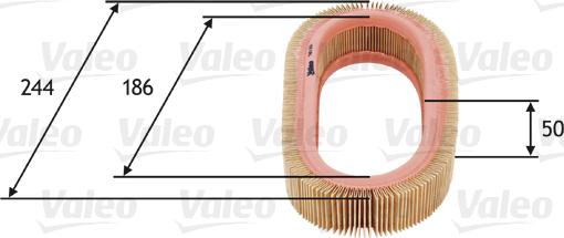 Valeo 585616 - Hava filtri furqanavto.az