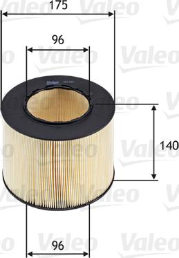 Valeo 585683 - Hava filtri furqanavto.az