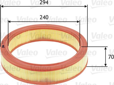 Valeo 585633 - Hava filtri furqanavto.az