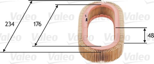 Valeo 585628 - Hava filtri furqanavto.az