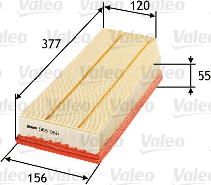 Valeo 585066 - Hava filtri furqanavto.az