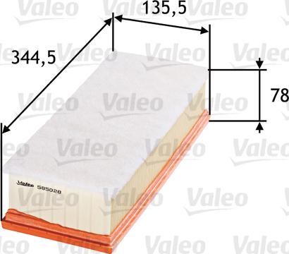 Valeo 585028 - Hava filtri furqanavto.az