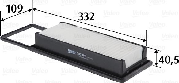 Valeo 585193 - Hava filtri furqanavto.az