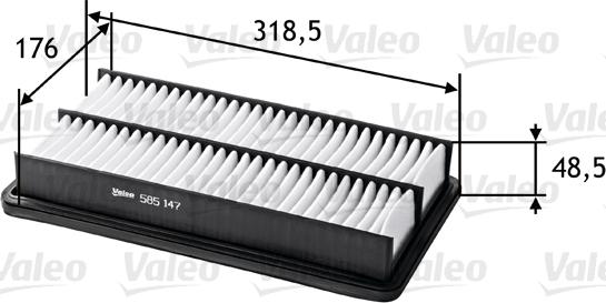 Valeo 585147 - Hava filtri furqanavto.az
